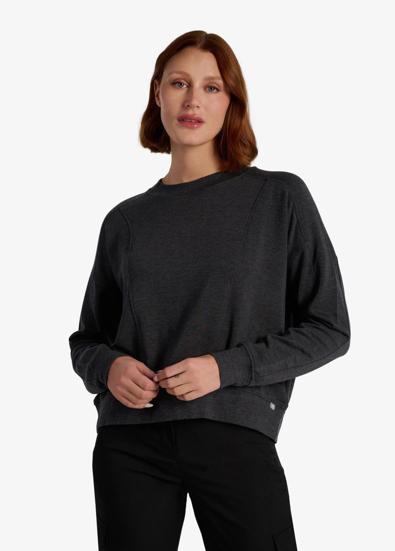 LOLE Chalet Long Sleeve Shirt - Black Heather 1 LOLE Chalet Long Sleeve Shirt - Black Heather