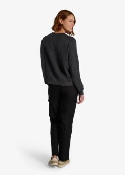 LOLE Chalet Long Sleeve Shirt - Black Heather 6 LOLE Chalet Long Sleeve Shirt - Black Heather -Lole Fashion Shop LSW4453 N134 3 1900x