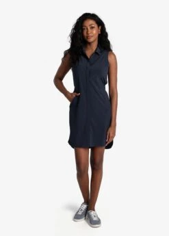 LOLE Olivie Shirt Dress - Outerspace -Lole Fashion Shop LSW4473 B773 4 1900x