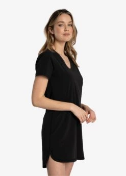 LOLE Olivie V-Neck Dress - Black