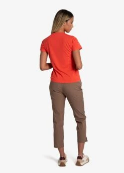 LOLE Lolë Icon Short Sleeve Shirt - Cayenne -Lole Fashion Shop LSW4501 R397 3 1900x