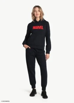 LOLE Easy Fleece Hoodie - Marvel Black Icone -Lole Fashion Shop LSW4510 N741 5 1900x