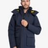 LOLE Elias Long Down Parka - Navy