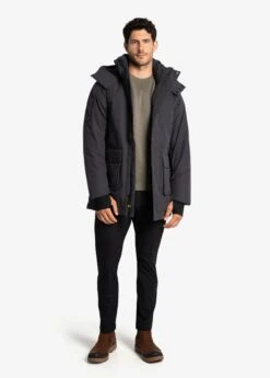 LOLE Elias Long Down Parka - Slate