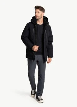 LOLE Urban Canvas Parka Jacket - Black -Lole Fashion Shop LUM0086 N415 4 1900x