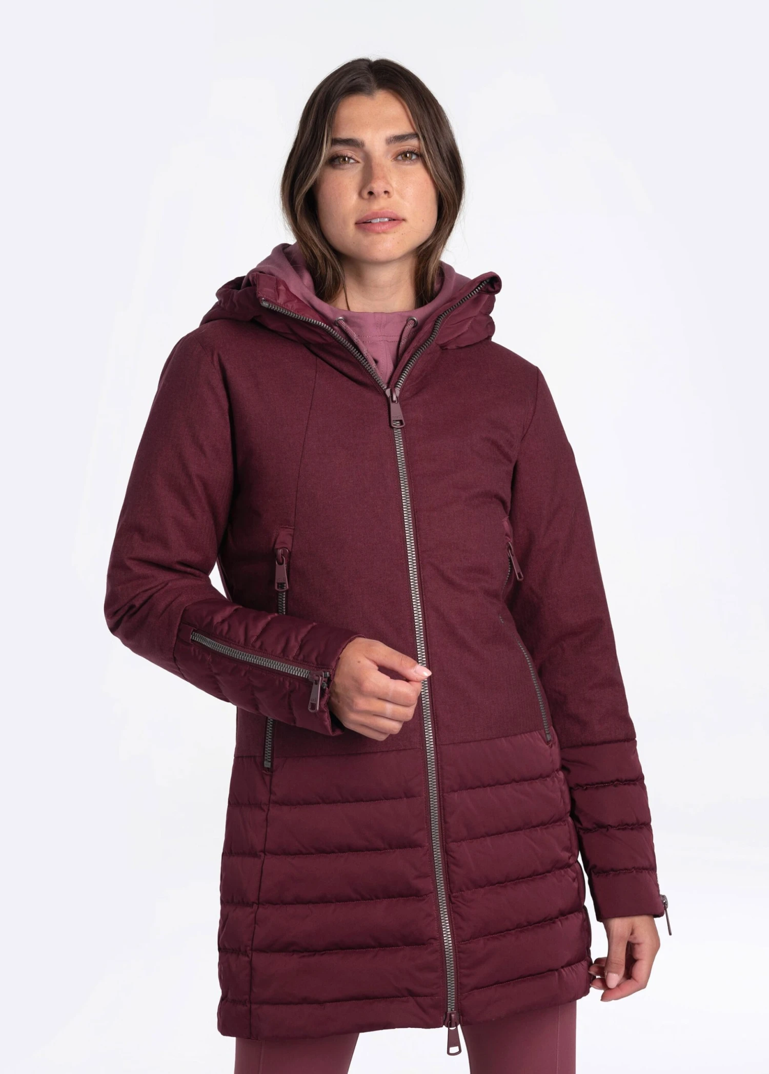 LOLE Faith Down Jacket - Plum 1 LOLE Faith Down Jacket - Plum