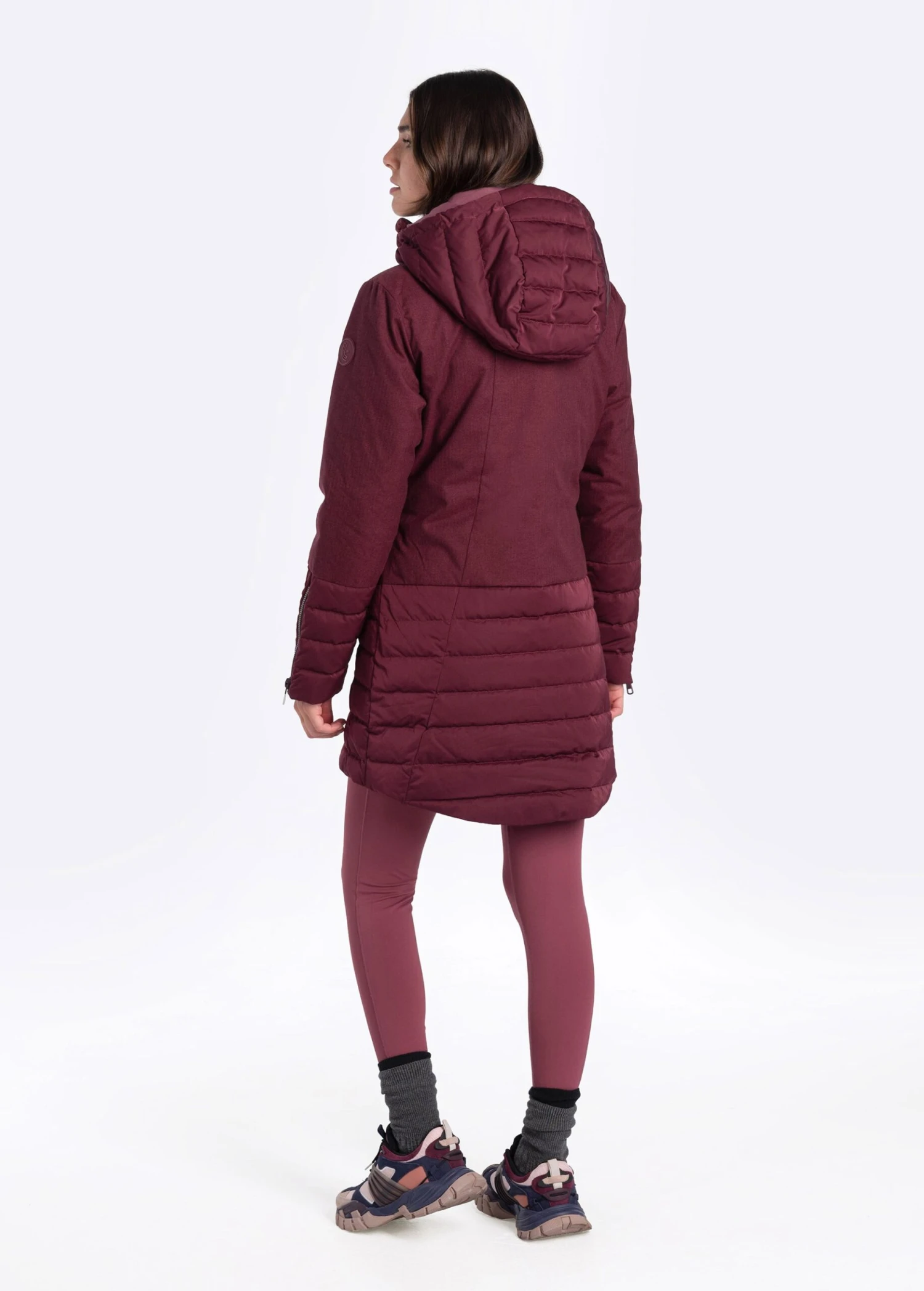 LOLE Faith Down Jacket - Plum 3 LOLE Faith Down Jacket - Plum - Image 3