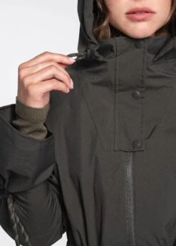 LOLE Piper Oversized Rain Jacket - Olive -Lole Fashion Shop LUW0870 BB03 5 1900x