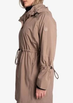 LOLE Piper Oversized Rain Jacket - Fossil -Lole Fashion Shop LUW0870 C213 5 1900x