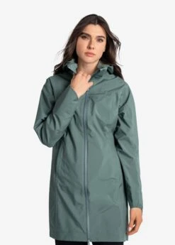 LOLE Element Long Rain Jacket - Marlin Blue