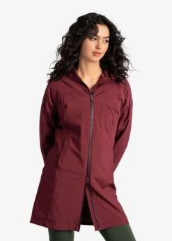 LOLE Element Long Rain Jacket - Port