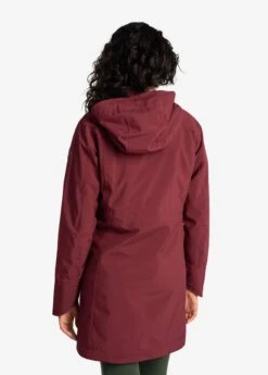 LOLE Element Long Rain Jacket - Port -Lole Fashion Shop LUW0871 R422 4 1900x