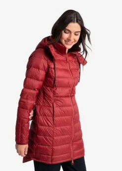LOLE Claudia Down Jacket - Merlot -Lole Fashion Shop LUW0875 R421 3 1900x