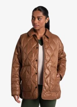 Lole Fashion Shop 8 LOLE The Shacket Oversized Jacket - Black Walnut