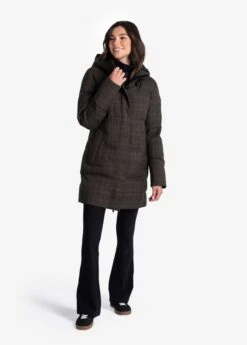 LOLE Performance Plaid Winter Jacket - Java -Lole Fashion Shop LUW0892 C221 5 1900x