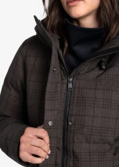 LOLE Performance Plaid Winter Jacket - Java -Lole Fashion Shop LUW0892 C221 6 1900x