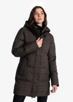 LOLE Performance Plaid Winter Jacket - Java -Lole Fashion Shop LUW0892 C221 8 1900x