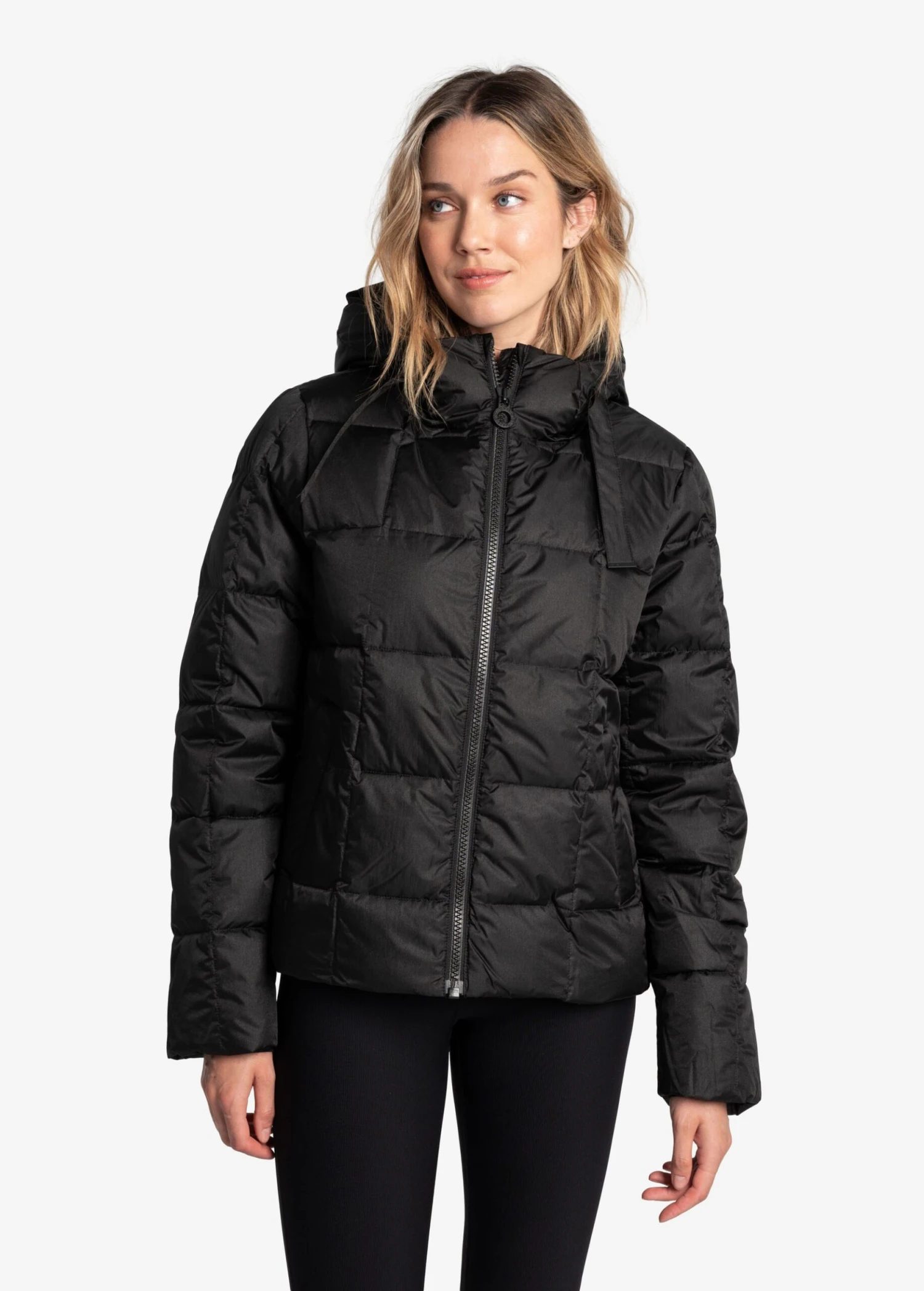 LOLE Puffy Shimmer Tech Winter Down Jacket - Black 1 LOLE Puffy Shimmer Tech Winter Down Jacket - Black