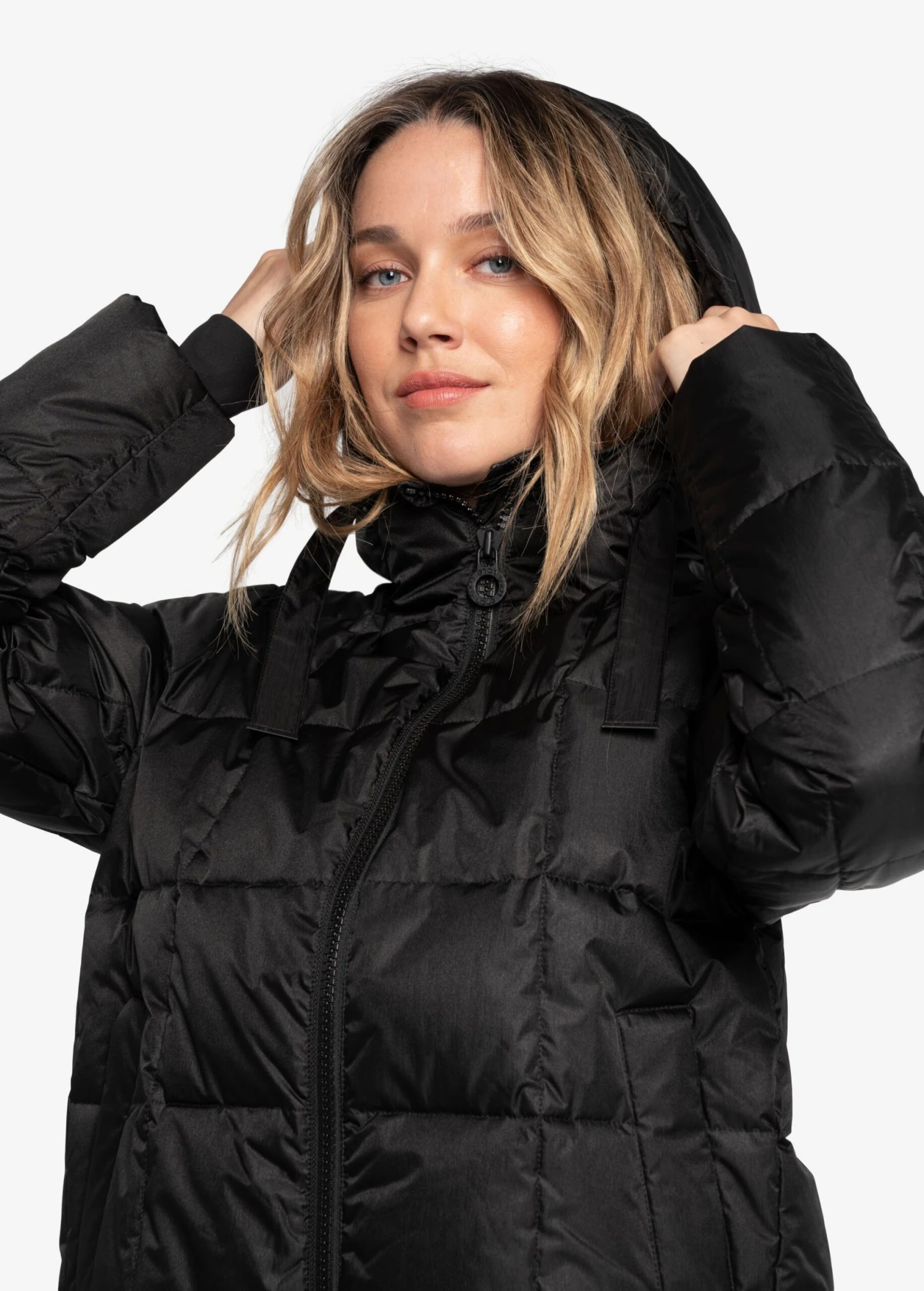LOLE Puffy Shimmer Tech Winter Down Jacket - Black 2 LOLE Puffy Shimmer Tech Winter Down Jacket - Black - Image 2