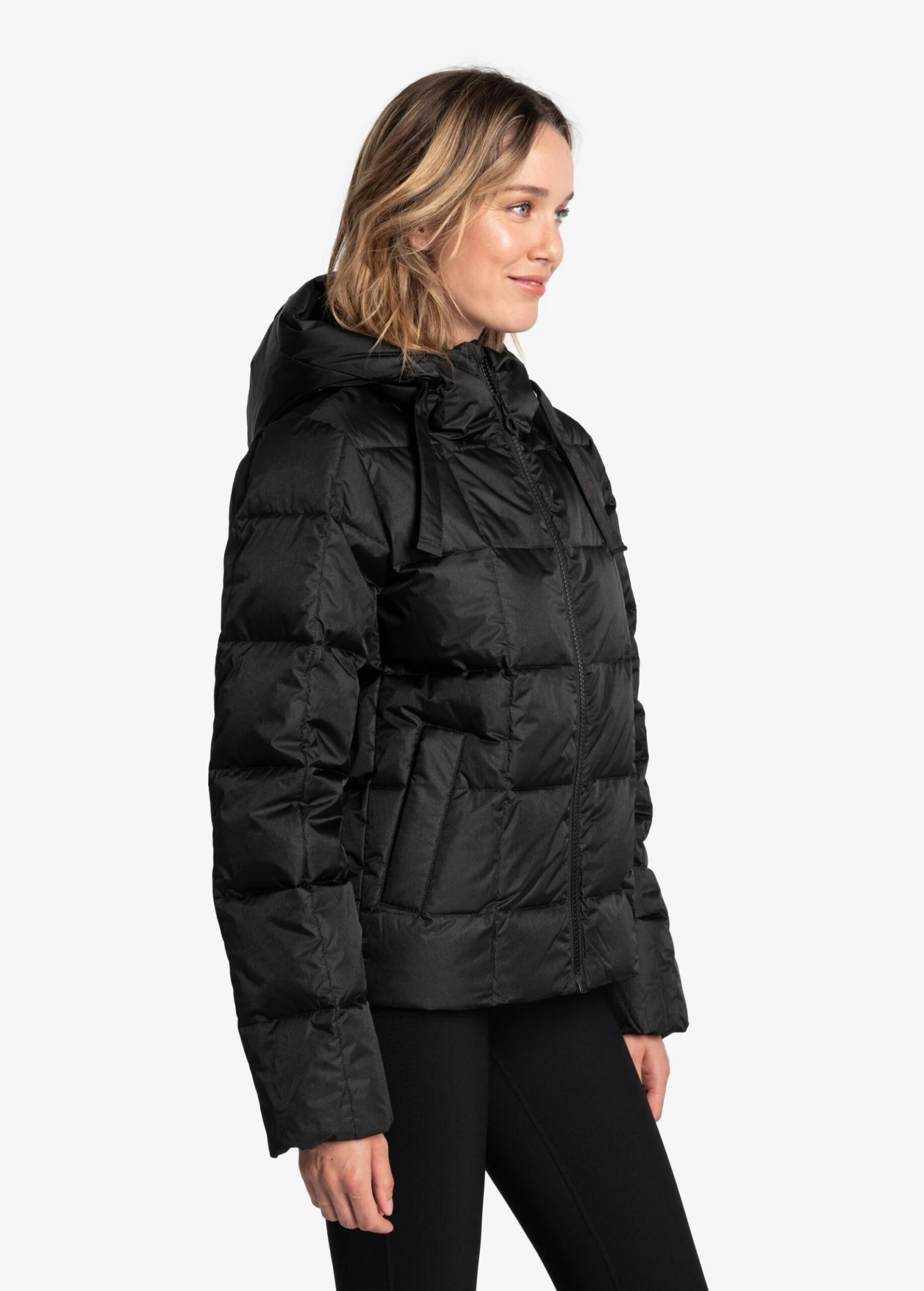 LOLE Puffy Shimmer Tech Winter Down Jacket - Black 3 LOLE Puffy Shimmer Tech Winter Down Jacket - Black - Image 3