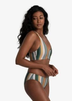 LOLE Caribbean Bikini Bottoms - Rio Stripe Marlin Blue -Lole Fashion Shop LWW0584 BB61 4 1900x