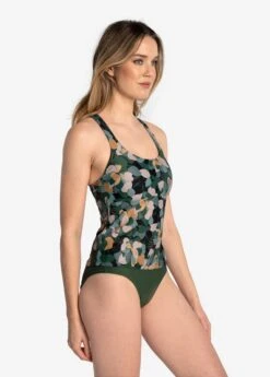 LOLE Playa Long Tankini Top - Rio Floral Marlin Blue -Lole Fashion Shop LWW0604 BB60 3 1900x